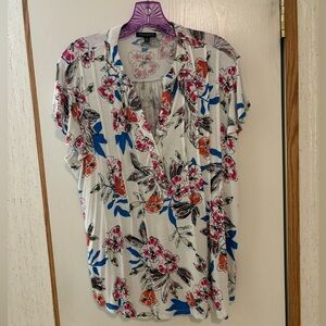 Ava & Grace Floral Blouse - Pink, Blue, Orange
